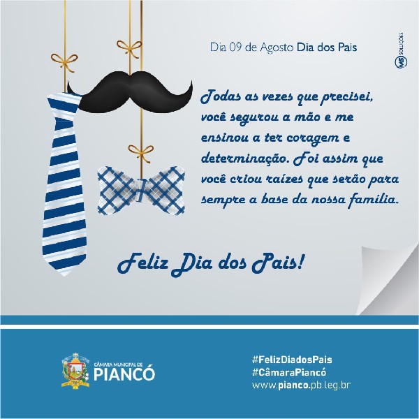 09 De Agosto Comemorasse O Dia Dos Pais